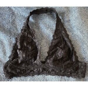 Victoria's Secret Black Lace Bralette Wireless Lingerie Bra Top